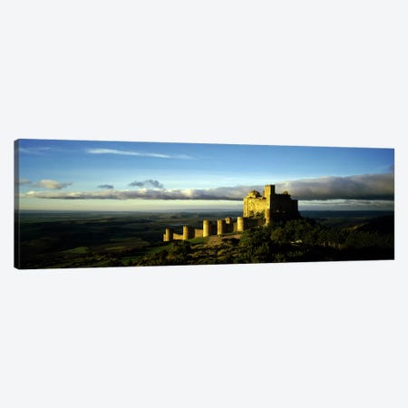 Castle on a hill, Loarre Castle, Huesca, Aragon, Spain Canvas Print #PIM8683} by Panoramic Images Canvas Print