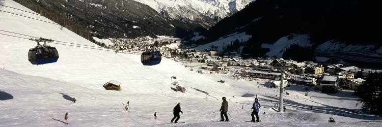 Ski lift in a ski resort, Sankt Anton am Arlberg, Tyrol, Austria