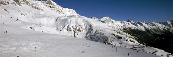 Tyrol: Tourists in a ski resort, Sankt Anton am Arlberg, Tyrol, Austria by Panoramic Images
