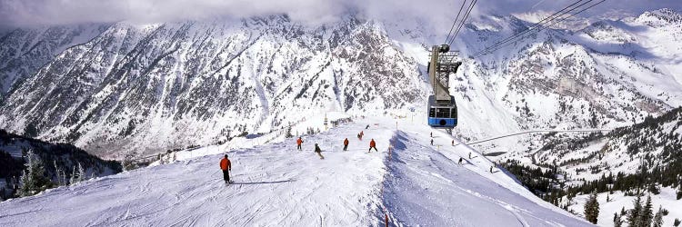 Overhead cable car in a ski resortSnowbird Ski Resort, Utah, USA