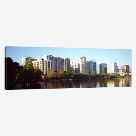 Buildings at the waterfront, Lake Eola, Orlando, Orange County, Florida, USA #3 Canvas Print #PIM8693} by Panoramic Images Canvas Artwork