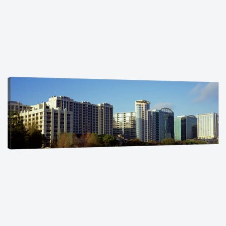Skyscrapers in a city, Lake Eola, Orlando, Orange County, Florida, USA Canvas Print #PIM8694} by Panoramic Images Canvas Art Print