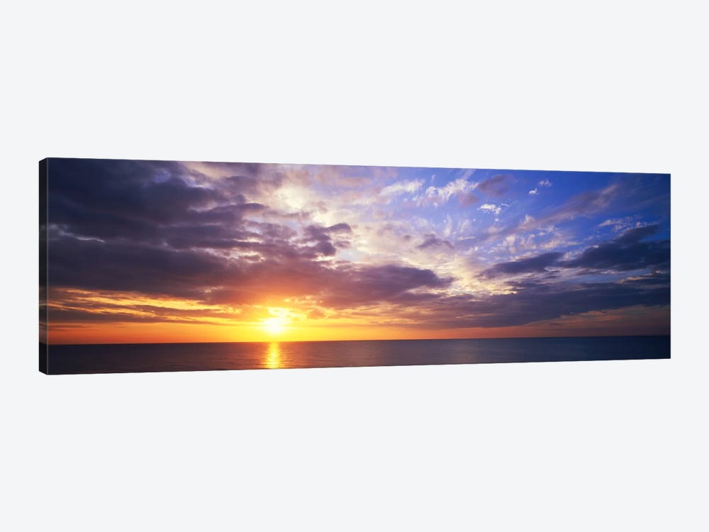 SunsetWater, Ocean, Caribbean Island, Grand Cayman Island by Panoramic Images 1-piece Canvas Artwork