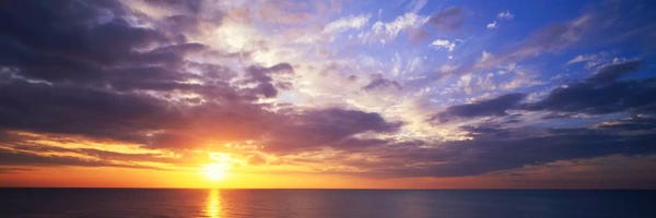 Caribbean: SunsetWater, Ocean, Caribbean Island, Grand Cayman Island by Panoramic Images