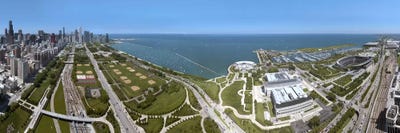 180 degree view of a city, Lake Michigan, Chicago, Cook County, Illinois, USA 2009 by Panoramic Images acrylic art print