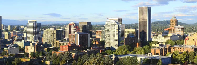 Skyscrapers in a city, Portland, Oregon, USA 2010 #2 by Panoramic Images wall art