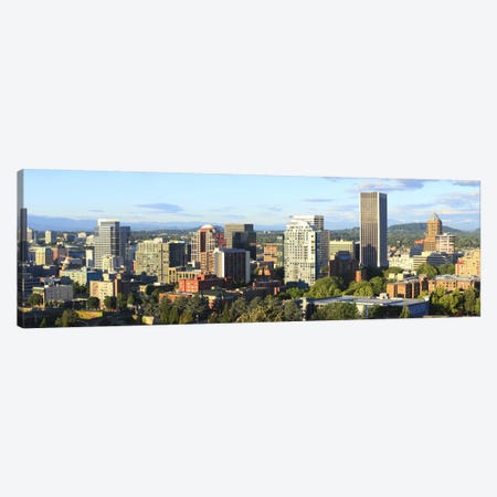 Skyscrapers in a city, Portland, Oregon, USA 2010 #2 Canvas Print #PIM8712} by Panoramic Images Art Print