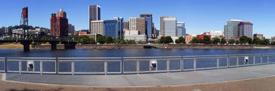 Buildings at the waterfront, Vista Point, Portland, Multnomah County, Oregon, USA 2010 by Panoramic Images acrylic art print