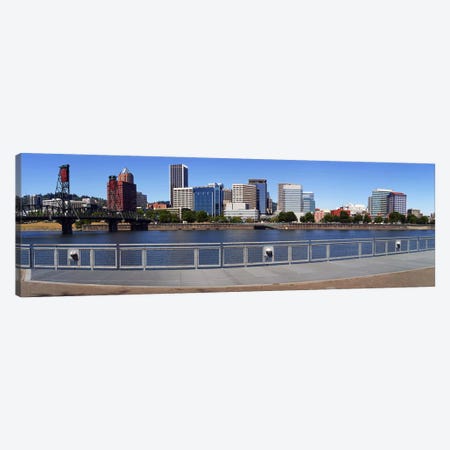 Buildings at the waterfront, Vista Point, Portland, Multnomah County, Oregon, USA 2010 Canvas Print #PIM8715} by Panoramic Images Canvas Art
