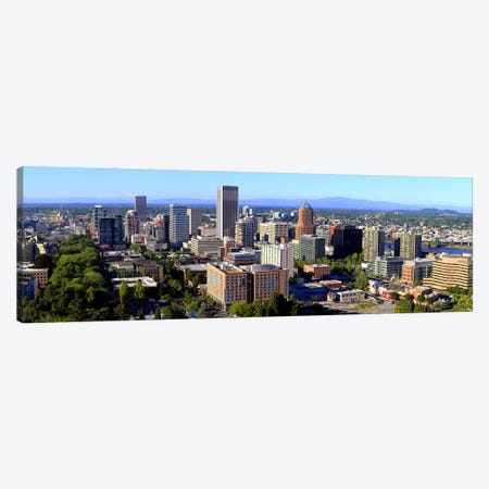 High angle view of a cityscape, Portland, Multnomah County, Oregon, USA 2010 #2 Canvas Print #PIM8717} by Panoramic Images Canvas Art