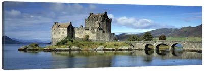 Eilean Donan Castle, Kintail National Scenic Area, Highland, Scotland, United Kingdom Canvas Art Print - Castle & Palace Art