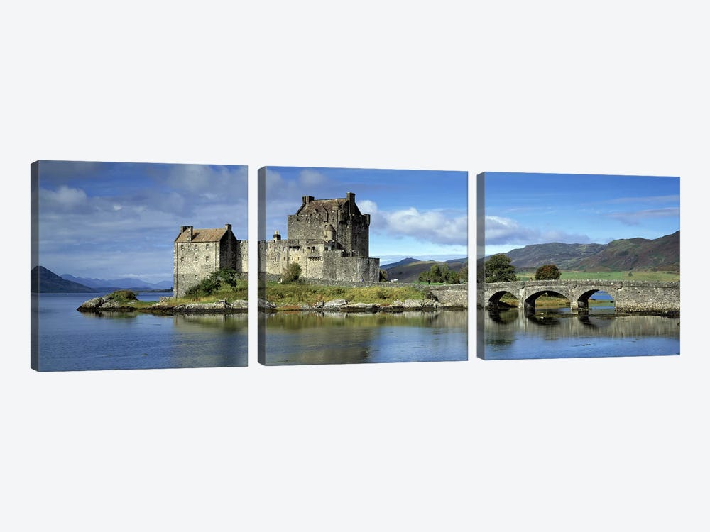 Eilean Donan Castle, Kintail National Scenic Area, Highland, Scotland, United Kingdom by Panoramic Images 3-piece Canvas Art