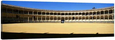 Bullring, Plaza de Toros, Ronda, Malaga, Andalusia, Spain Canvas Art Print - Stadium Art