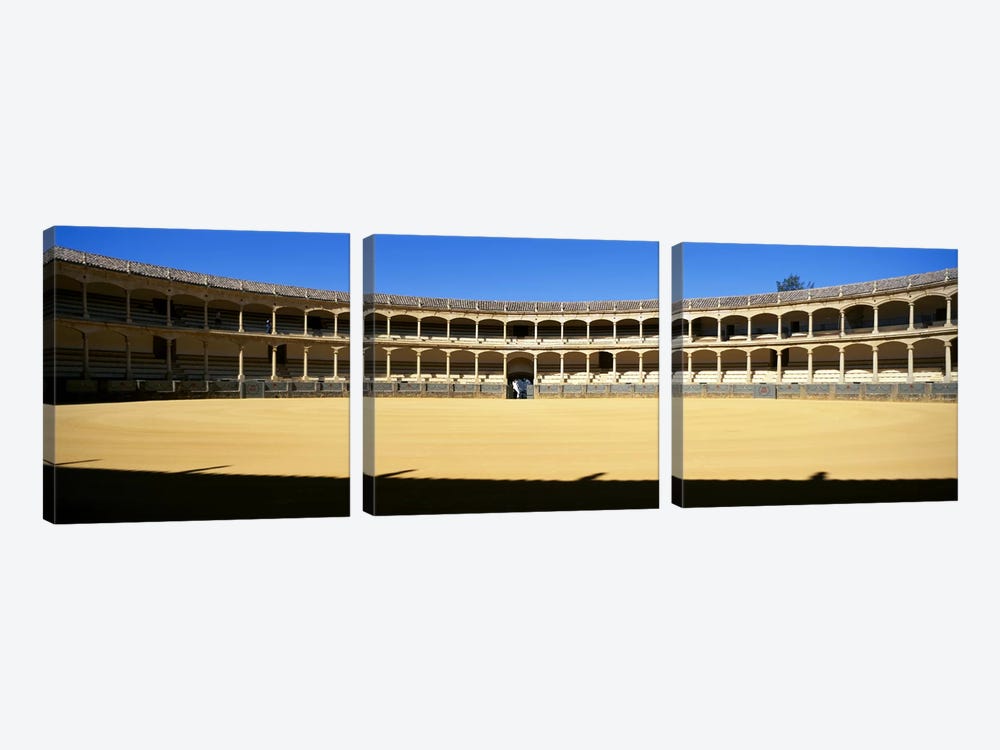 Bullring, Plaza de Toros, Ronda, Malaga, Andalusia, Spain by Panoramic Images 3-piece Canvas Art