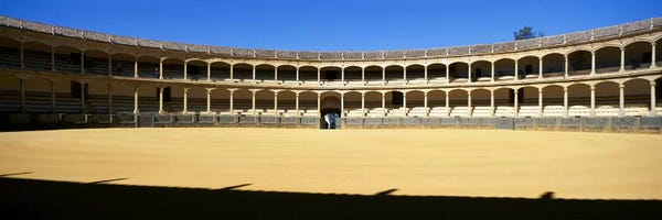 Andalusia: Bullring, Plaza de Toros, Ronda, Malaga, Andalusia, Spain by Panoramic Images