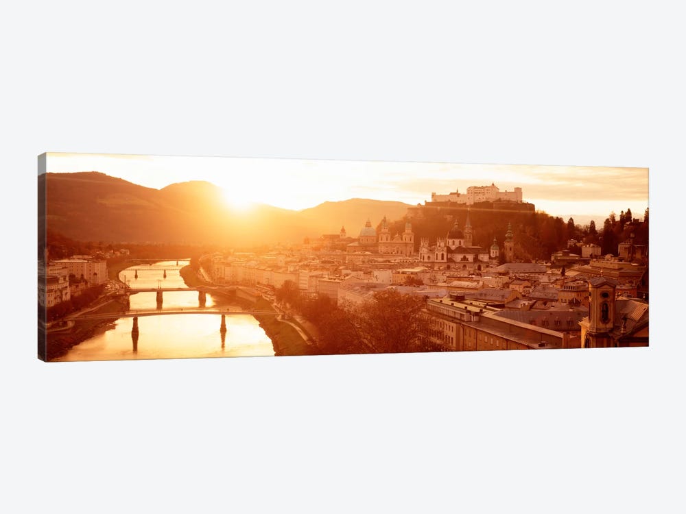 Austria, Salzburg, Salzach River by Panoramic Images 1-piece Canvas Artwork