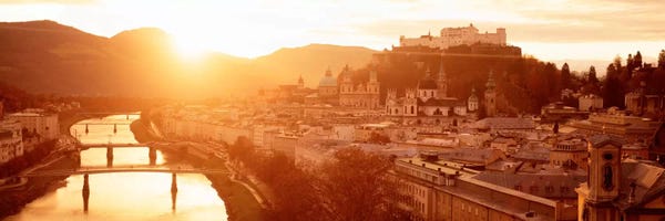 Austria: Austria, Salzburg, Salzach River by Panoramic Images