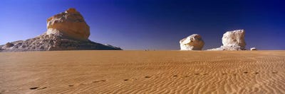 Rock formations in a desertWhite Desert, Farafra Oasis, Egypt by Panoramic Images canvas print