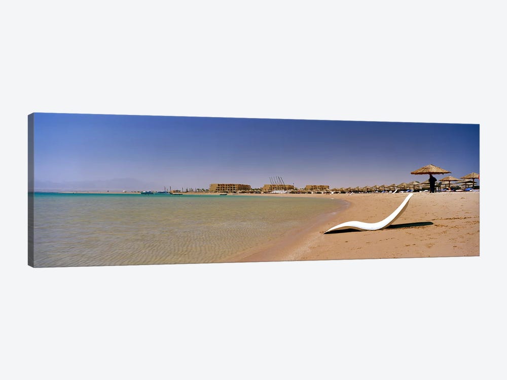 Chaise longue on the beach, Soma Bay, Hurghada, Egypt by Panoramic Images 1-piece Canvas Art