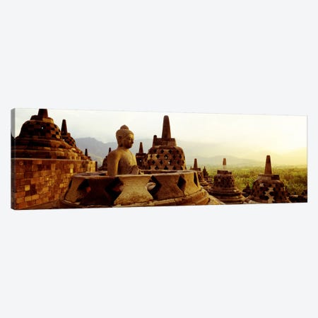 Indonesia, Java, Borobudur Temple Canvas Print #PIM874} by Panoramic Images Canvas Art