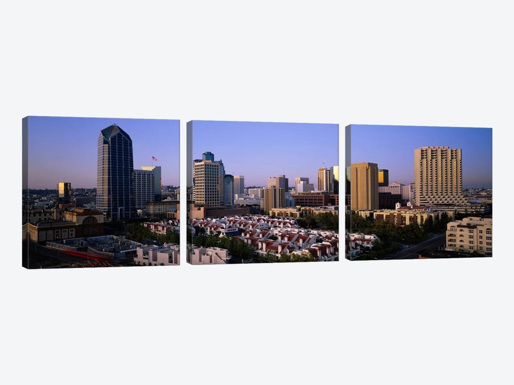 Buildings in a city, San Diego, California, USA #3 by Panoramic Images 3-piece Canvas Print