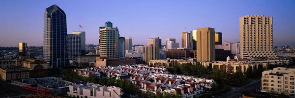 San Diego Skylines: Buildings in a city, San Diego, California, USA #3 by Panoramic Images