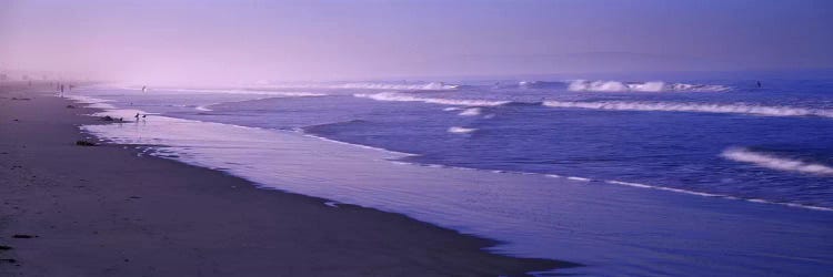 Surf on the beach, Santa Monica, Los Angeles County, California, USA