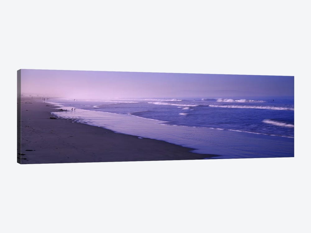 Surf on the beach, Santa Monica, Los Angeles County, California, USA by Panoramic Images 1-piece Canvas Print