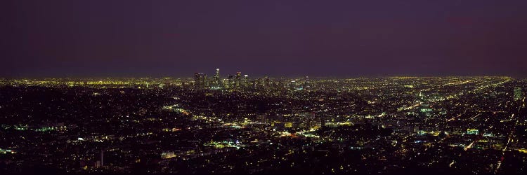 High angle view of a cityscape, Los Angeles, California, USA