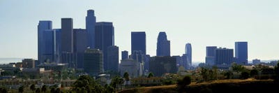 Skyscrapers in a city, Los Angeles, California, USA 2009 by Panoramic Images framed canvas print