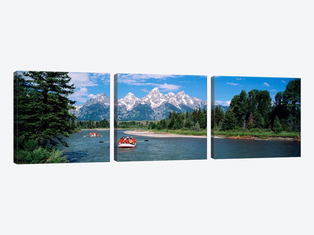 Rafters Grand Teton National Park WY USA by Panoramic Images 3-piece Canvas Wall Art