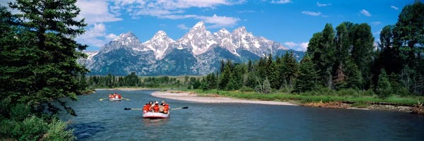 Wyoming: Rafters Grand Teton National Park WY USA by Panoramic Images