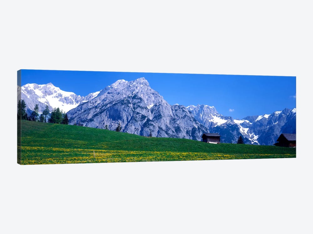 Alpine Pasture Landscape, Karwendel, Northern Limestone Alps, Tyrol, Austria by Panoramic Images 1-piece Canvas Art Print