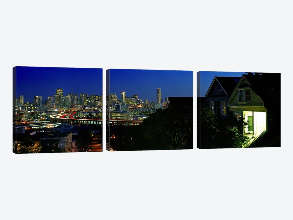 Buildings in a city, San Francisco, California, USA 2009 by Panoramic Images 3-piece Art Print