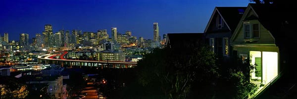San Francisco Skylines: Buildings in a city, San Francisco, California, USA 2009 by Panoramic Images