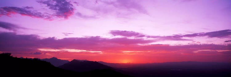 Clouds over mountains, Sierra Estrella Mountains, Phoenix, Arizona, USA