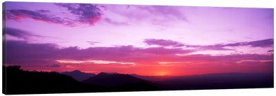 Clouds over mountains, Sierra Estrella Mountains, Phoenix, Arizona, USA Canvas Art Print - Cloudy Sunset Art