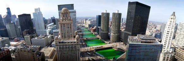 Chicago: St. Patrick's Day Chicago IL USA by Panoramic Images