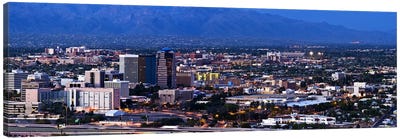 Aerial view of a city, Tucson, Pima County, Arizona, USA 2010 Canvas Art Print