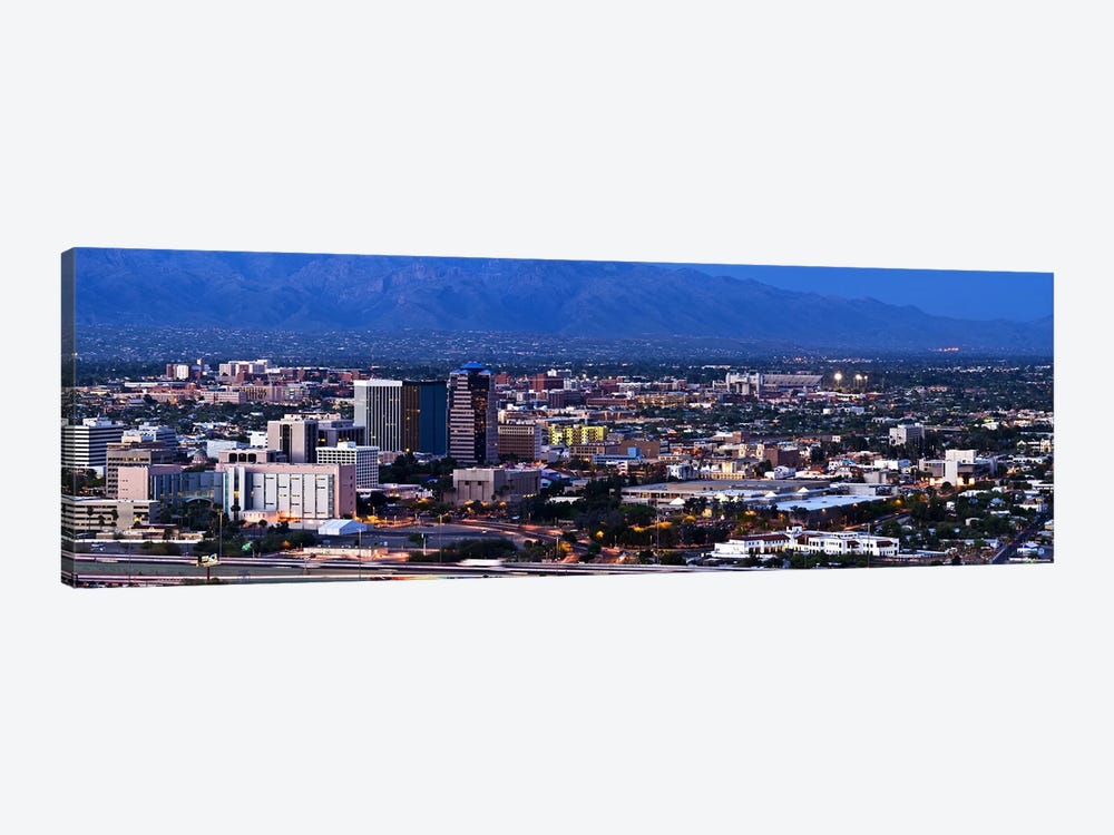 Aerial view of a city, Tucson, Pima County, Arizona, USA 2010 by Panoramic Images 1-piece Art Print