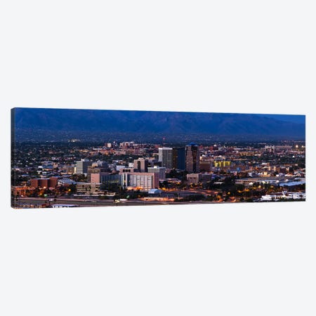 Aerial view of a city, Tucson, Pima County, Arizona, USA 2010 #2 Canvas Print #PIM8851} by Panoramic Images Canvas Artwork