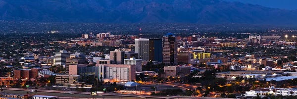 Tucson: Aerial view of a city, Tucson, Pima County, Arizona, USA 2010 #2 by Panoramic Images