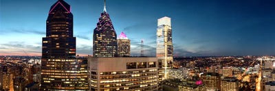 Skyscrapers in a city VII, Philadelphia, Pennsylvania, USA by Panoramic Images canvas print