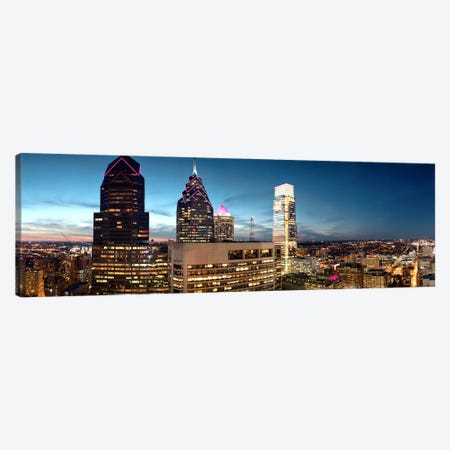 Skyscrapers in a city, Philadelphia, Pennsylvania, USA #7 Canvas Print #PIM8874} by Panoramic Images Art Print