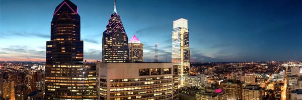Pennsylvania: Skyscrapers in a city VII, Philadelphia, Pennsylvania, USA by Panoramic Images