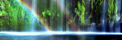 Double Rainbow, Mossbrae Falls, Dunsmuir, Siskiyou County, California, USA by Panoramic Images canvas print