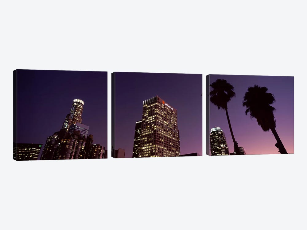 Skyscrapers in a city, City of Los Angeles, California, USA 2010 #2 by Panoramic Images 3-piece Art Print
