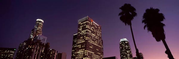 Los Angeles: Skyscrapers in a city, City of Los Angeles, California, USA 2010 #2 by Panoramic Images