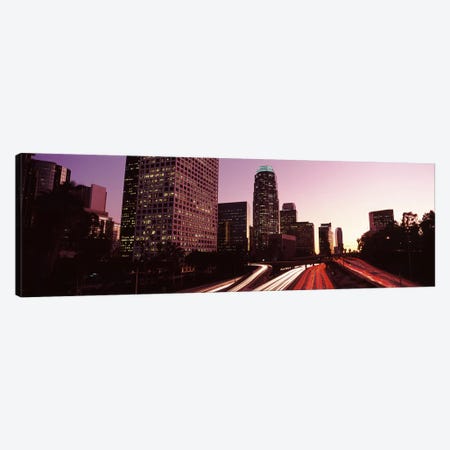 Skyscrapers in a city, City of Los Angeles, California, USA 2010 #3 Canvas Print #PIM8882} by Panoramic Images Canvas Art Print