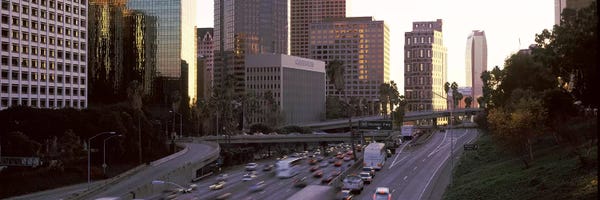 Los Angeles: Buildings in a city, City of Los Angeles, California, USA by Panoramic Images